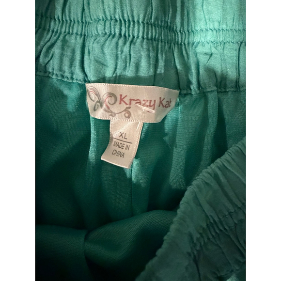 Women's Krazy Kat Teal Midi Skirt with Tassels XL - Picture 5 of 9